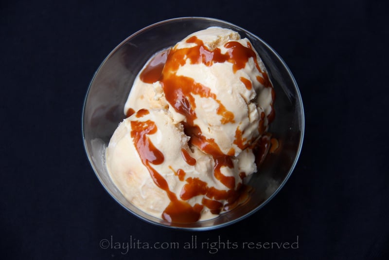Perfect Dulce de Leche Ice Cream with Custard Base